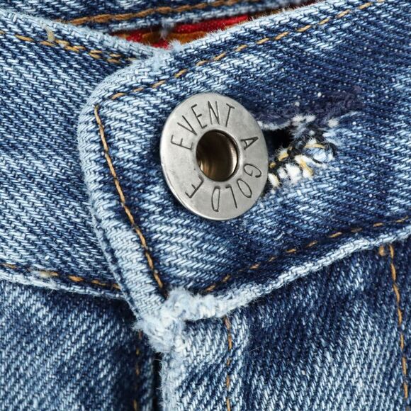 Agolde Jeans Womens 26 Waist Blue Cotton Denim Crop Customized Patchwork AG - Picture 8 of 16